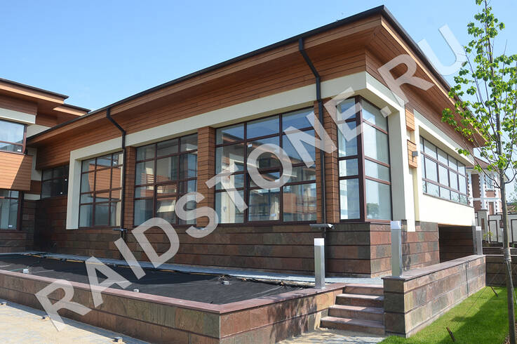 Облицовка экстерьера натуральным камнем