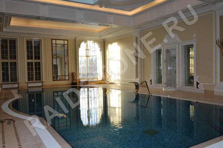 Облицовка дна бассейна, пола помещения бассейна