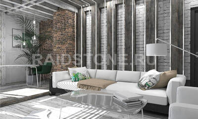 Дизайн проект интерьера квартиры в стиле Кантри