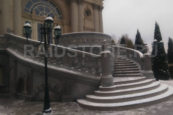 Облицовка входной группы МАФ из гранита G603