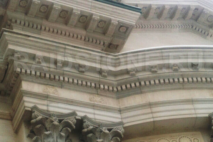 Облицовка фасада МАФ из стеклофибробетона