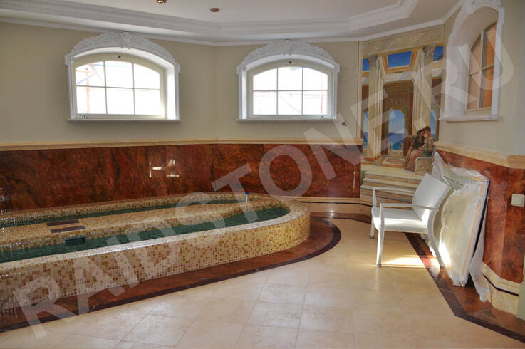 Облицовка джакузи мозаикой