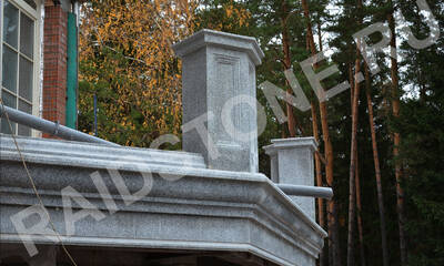 Облицовка экстерьера здания гранитом