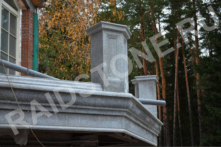 Облицовка экстерьера здания гранитом