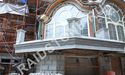 Облицовка цоколя и террасы гранитом