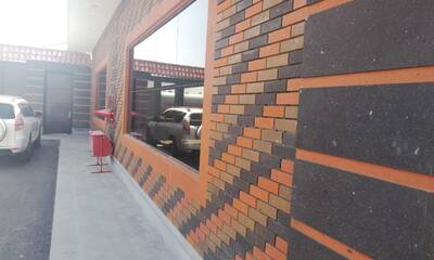 Облицовка фасада (материал туф)