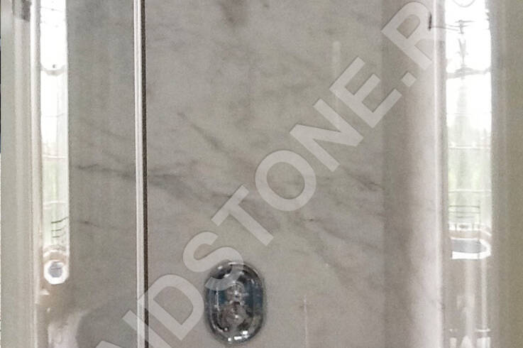 Облицовка стен душевой кабины