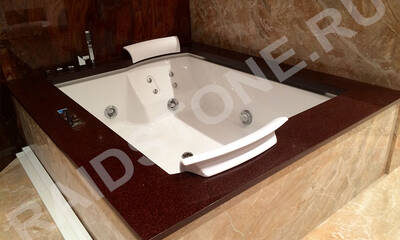 Облицовка ванной мрамором