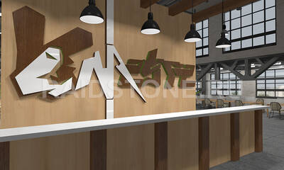 Проект интерьера коворкинг-центра (офис, трибуна)