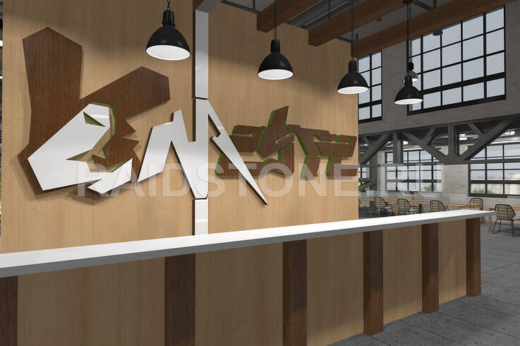 Проект интерьера коворкинг-центра (офис, трибуна)