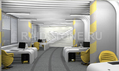 Проект офиса компании Lufthansa (офис, кафе)