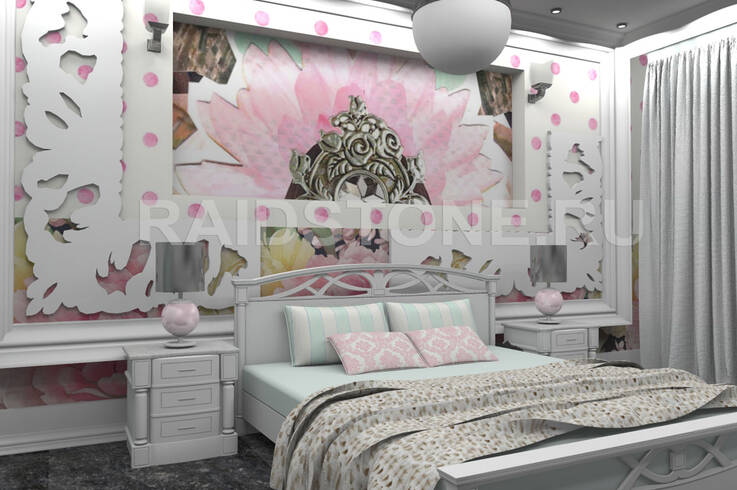 Дизайн проект интерьера квартиры в стиле Романтизм