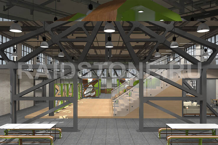 Проект интерьера коворкинг-центра Вместе