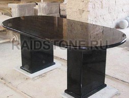 Журнальный стол из гранита Абсолют блэк