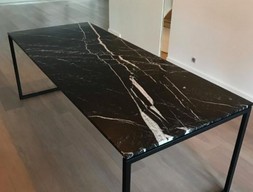 Стол для кафе, мрамор Nero Marquina