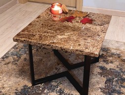 Кофейный столик из мрамора Имперадр Дарк