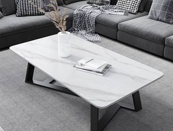 Журнальный стол белый мрамор