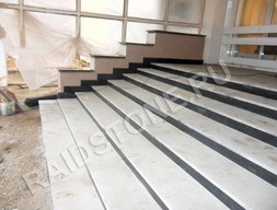 Лестница из гранита Сезам Блэк (G654)