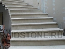 Ступени из гранита Роял Вайт 18,5 м.п.