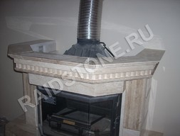 Облицовка камина из мрамора (Дайна реале)