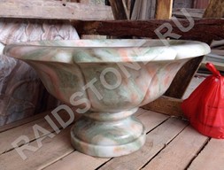 Курна из мрамора Мисти Вайт Роуз