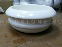 Курна из мрамора Crystal White