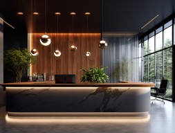 Ресепшн из Оникс белый