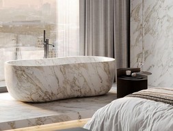 Бело-золотая ванна