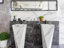 Белая напольная раковина