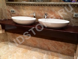 Столешница в ванную из Du Pont (Corian)