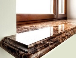 Подоконник из мрамора Имперадор дарк