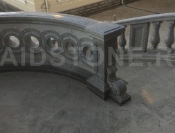 Столб с волютой из гранита