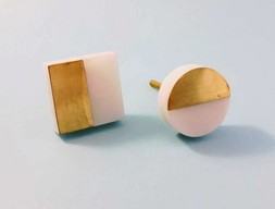 Ручки-кнобы из латуни и кристалла Khl_02