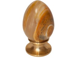 Ручка из оникса с латунью с позолотой EG_02