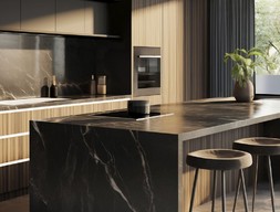 Барная стойка из мрамора Император Дарк