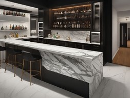 Барная стойка из мрамора калаката