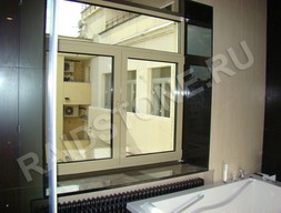 Подоконник с оконным откосом из гранита Brown Antique