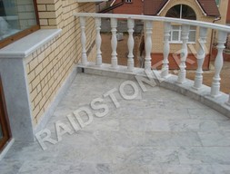 Откос на подоконник из гранита White Pearl Moonlight