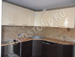 Столешница и фартук из гранита Айвори браун