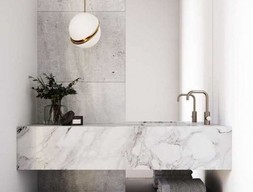 Столешница с раковиной из мрамора Аэлла