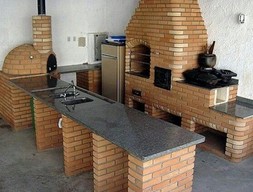 Столешница на барбекю из гранита Тан браун