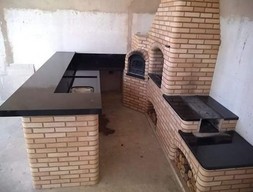Столешница на барбекю из гранита Абсолют Блек